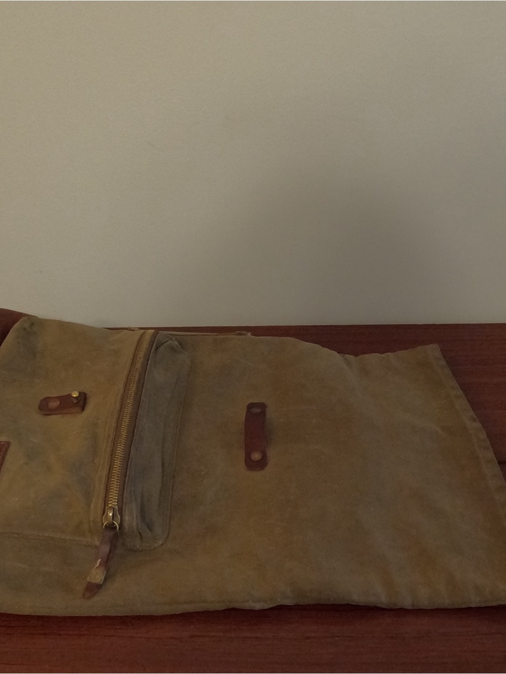 Bradley Mountain “Biographer” Roll-Top Waxed Canvas Backpack - Picture 10 of 11